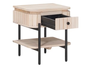 Table de chevet - cabinet de chevet - table de nuit faite main blanc 40 x 35 x 45 cm