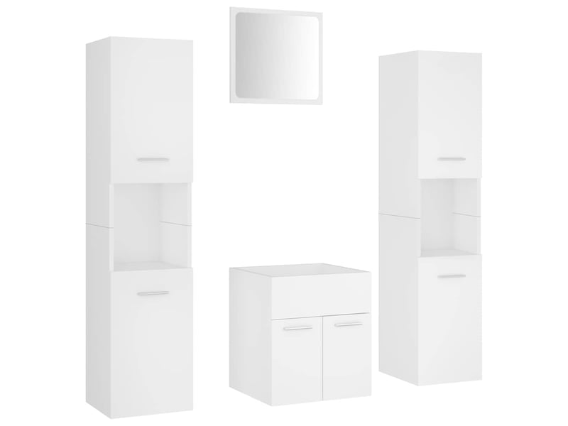 Ensemble de meubles de salle de bain blanc aggloméré cf63890 - Conforama A