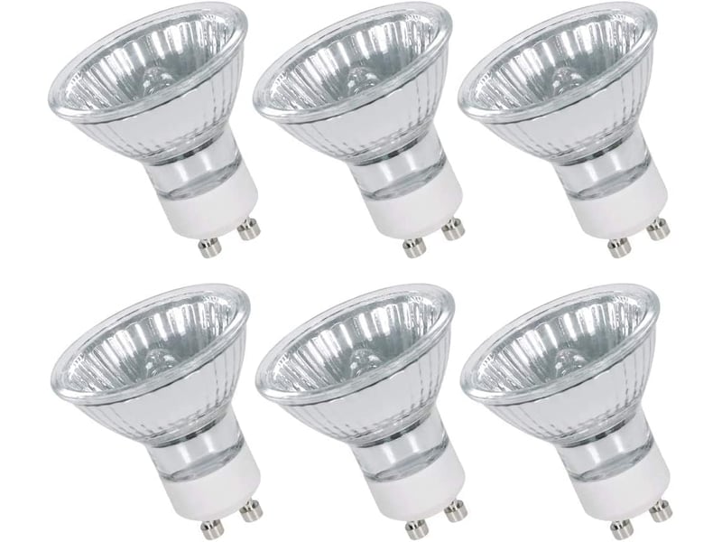  6 ampoules gu10 50w 230v - dimmable blanc chaud  - Conforama A