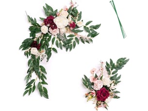 Arche de mariage fleurs artificielles décoration de cérémonie nuptiale