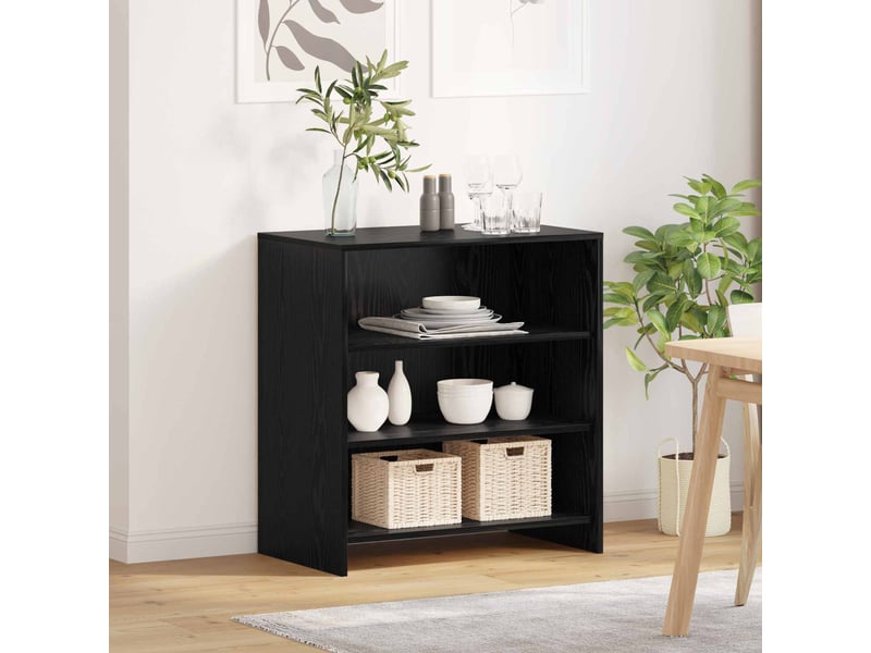  Buffet - bahut - meuble de rangement noir 70 x 41 x 75 cm bois d'ingénierie  - Conforama D