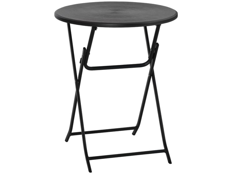  Table basse de jardin ronde acier gris foncé 60x60x73cm  - Conforama A