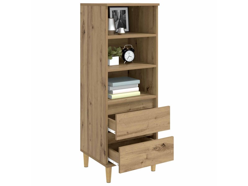  Buffet - haut armoire chêne artisanal 40 x 36 x 110 cm bois d'ingénierie  - Conforama C