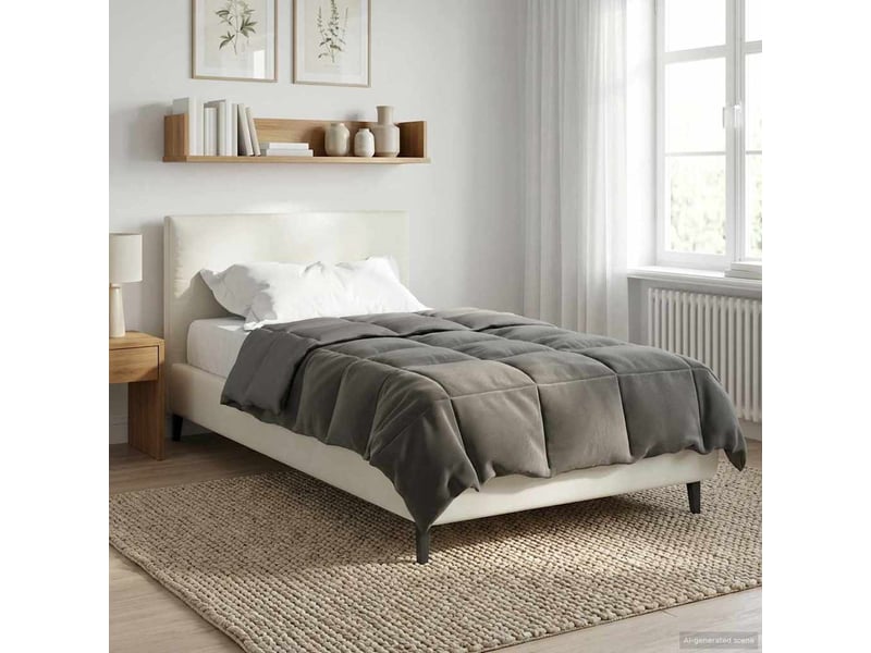 Duvet - couette complet toute l'année 135 x 200 cm 4 saisons gris clair - Conforama D