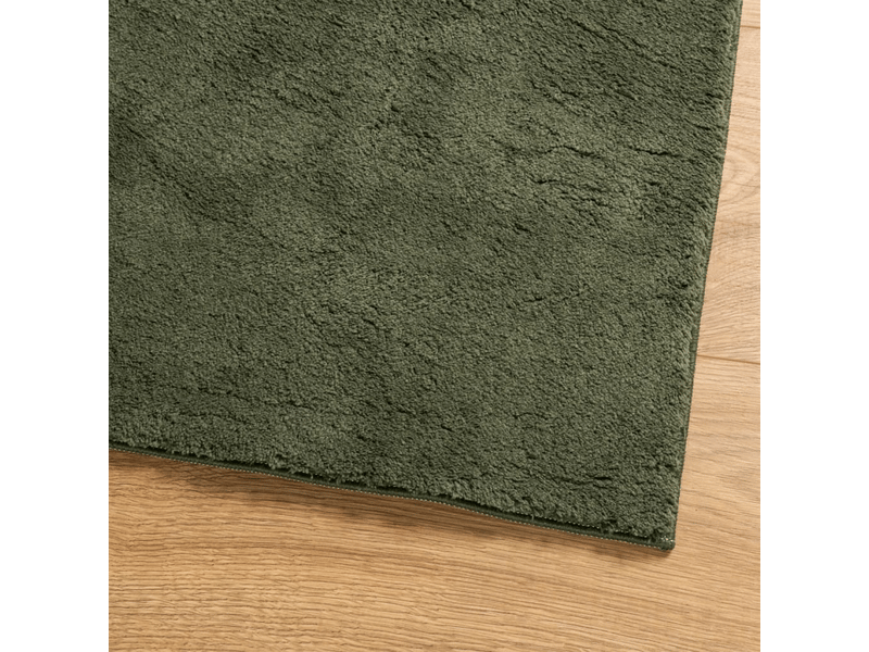  Tapis lavable à poils courts vert forêt 80x150 cm - comfortxl 375090 - Conforama D