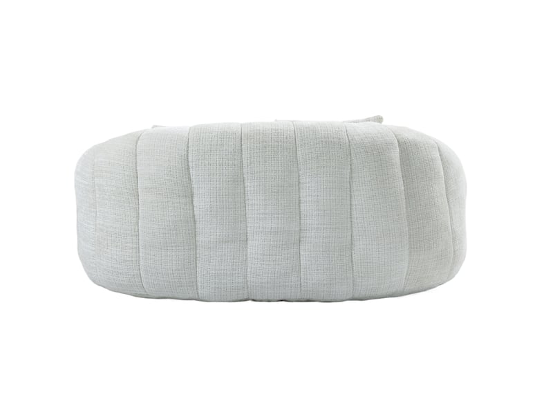  Pouf géant fauteuil poire chenille beige confortable intérieur extérieur adulte enfant  - Conforama D