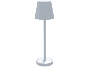 Lampe de chevet led sans fil, lampe de table rechargeable usb-c, 3 couleurs, ø 11,2 x 36,5 cm, grise