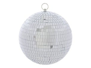 Boule de noël disco en verre argenté d. 200 mm