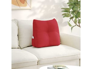 Coussin de dos, coussin de dossier rouge 45 x 24 x 50 cm tissu cf55002