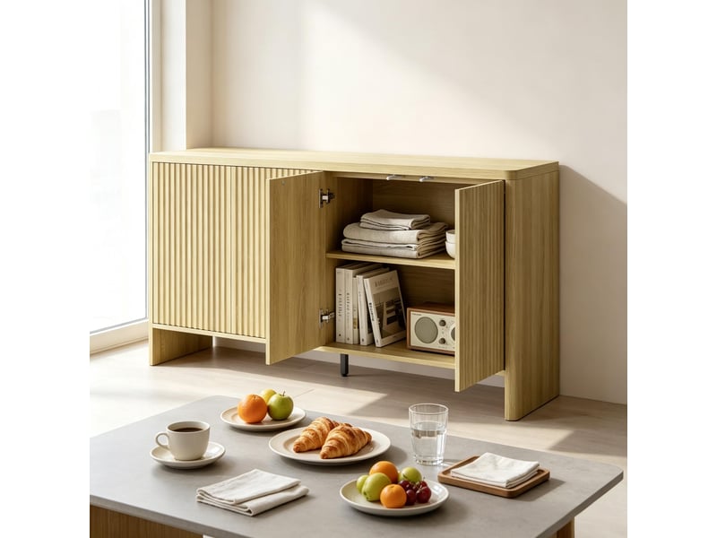  Meuble tv modèle modern, buffet bas spacieux, commode rangement contemporaine, meuble polyvalent 1 pièce  - Conforama B