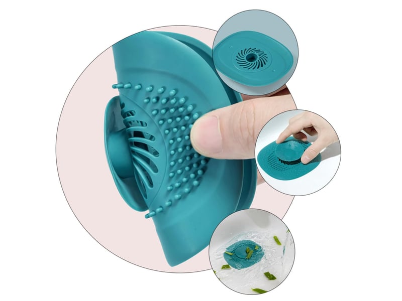  4pièces couvercle de siphon de sol couvercles évier pour drain de sol scellés pour évier de cuisine filtre de salle de bain de joint  - Conforama C