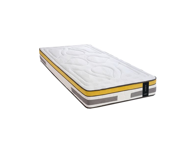  Matelas ressorts ensachés et mémoire de forme - 24 cm - aubertin 80x200 cm - blanc 3MA502.0820 - Conforama A