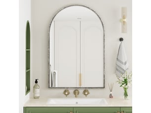 Miroir de salle de bain coloris argenté <strong></strong> <strong></strong> - 61 cm x 61 cm