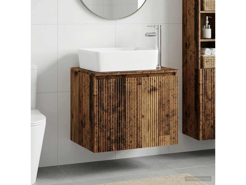  Ensemble de mobilier de salle de bain bois ancien cf64605  - Conforama B