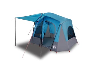 Tente de camping de cabine 5 personnes bleu imperméable