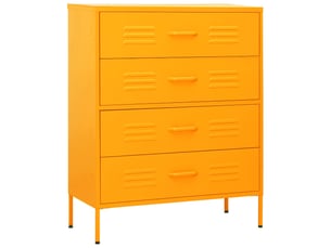 Commode 1 tiroir(s)    <strong></strong> <strong></strong> coloris jaune largeur 80 cm