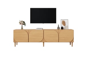 Meuble tv coloris naturel 180 cm LEYTN  GL9756N