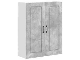 Meuble mural de cuisine | armoire de cuisine gris béton 80x31x100cm shl1422