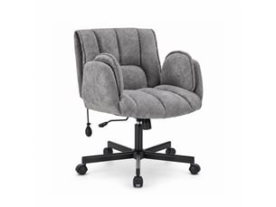 Fauteuil relax manuel pivotant Velours côtelé gris