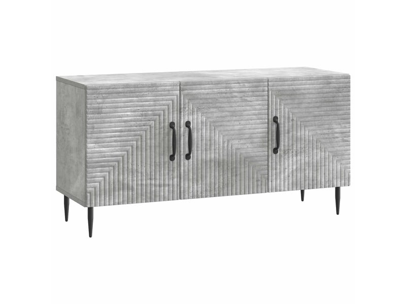  Meuble tv - banc tv - meuble de rangement gris béton 99 x 34,5 x 50 cm bois d'ingénierie  - Conforama A