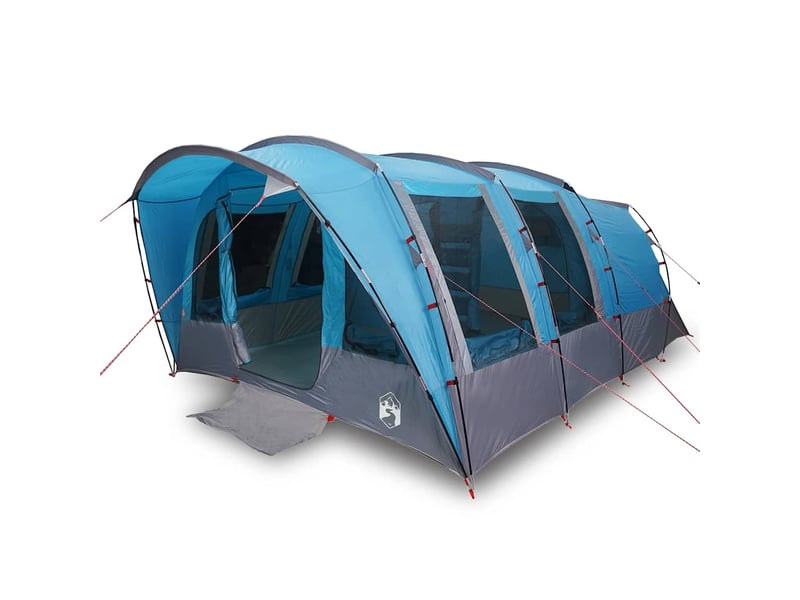 Tente de camping, tente familiale tunnel 8 personnes bleu imperméable shl67645 - Conforama A