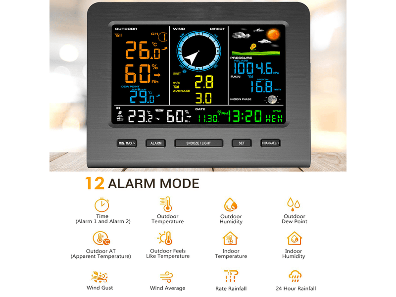  Station météo wi-fi domestique  - Conforama C