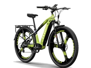 Vtt électrique cysum cm-520, 500 w, batterie 48 v 15 ah, vert