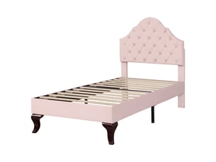 Lit simple 90x200 cm <strong></strong> <strong></strong> coloris rose