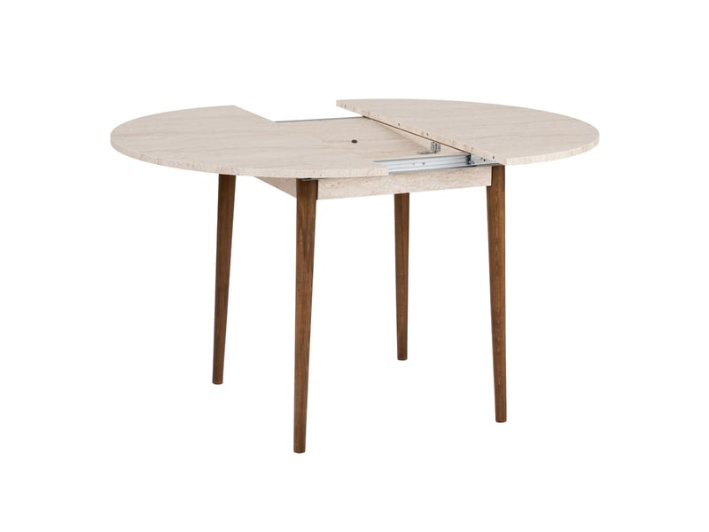  Table extensible bee, extensible, 100x100x75h cm beige marbre Bee - Conforama E