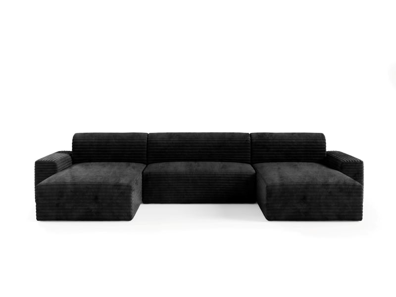 Canapé d’angle coco u avec fonction de couchage couleur : tilia 100  - Conforama A