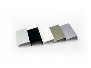 Poignée en aluminium noir mat de 21,2 cm