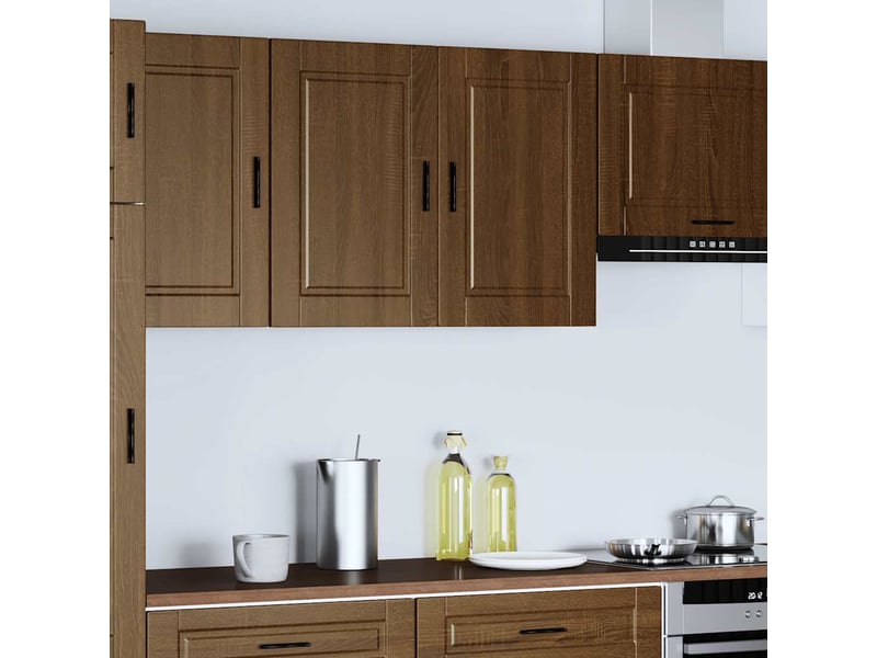  Armoire murale de cuisine porto chêne marron bois d'ingénierie shl4048  - Conforama C