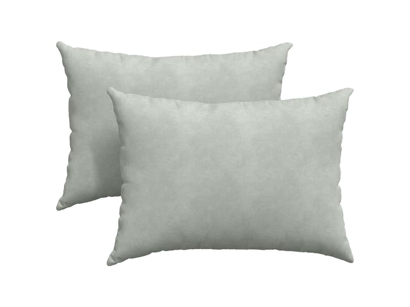  Lot de 2 coussins de canapé, coussins décoratifs gris clair 70 x 50 cm cf59075  - Conforama A
