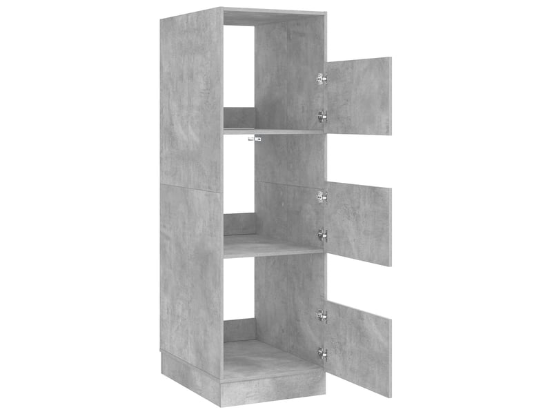 Armoire à laver béton 50x68x162 cm bois d'ingénierie - Conforama E