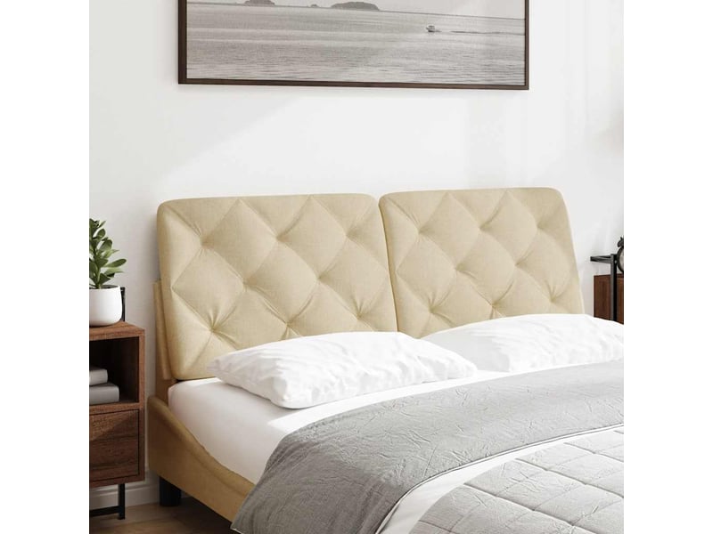  Coussin de tête de lit crème 140 cm tissu cf55942  - Conforama A
