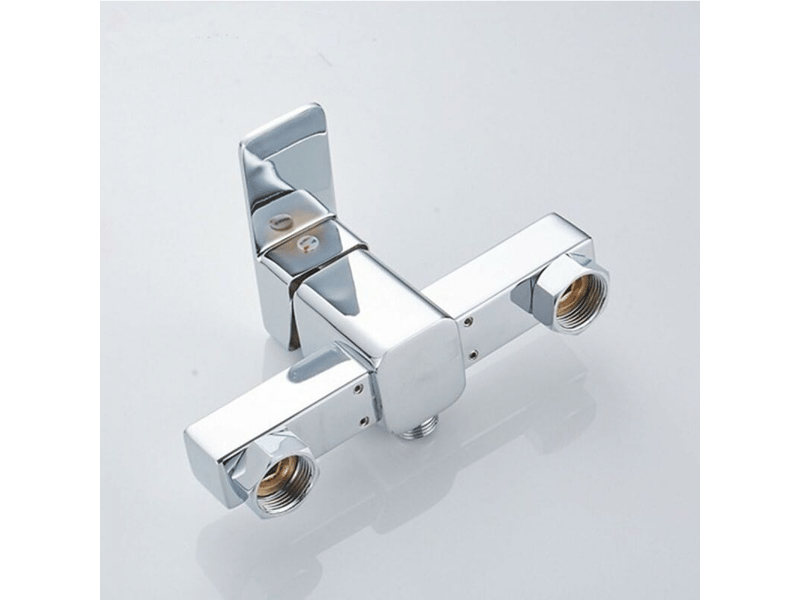  Robinet de douche mural moderne chromé avec mitigeur de douche pour eau froide et chaude  - Conforama D