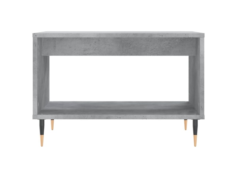  Table basse rectangulaire | table de salon gris béton 60x50x40 cm bois d'ingénierie shl6228  - Conforama D