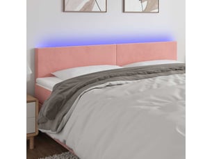 Tete de lit A poser largeur 160 cm rose