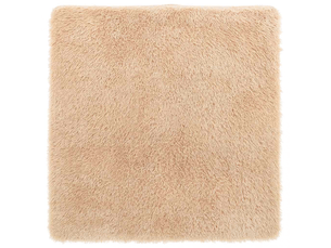 Tapis shaggy à poils longs navarra beige 160x160cm polyester - comfortxl