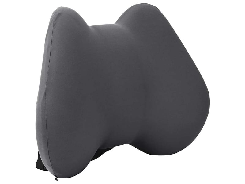 Coussin dorsal, coussin lombaire gris mousse à mémoire de forme 40 x 32 x 14 cm cf56445 - Conforama C