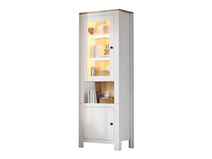 Vitrine coloris blanc 6 étagère(s) <strong>MAISENTIEL</strong> <strong></strong> - 70 cmx188 cm