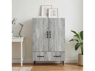 Buffet - bahut - meuble de rangement sonoma gris 66 x 34,5 x 95 cm bois d'ingénierie