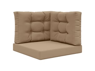 Coussin de canapé d'extérieur, coussin de chaise polyester taupe 60 x 60 cm cf54163