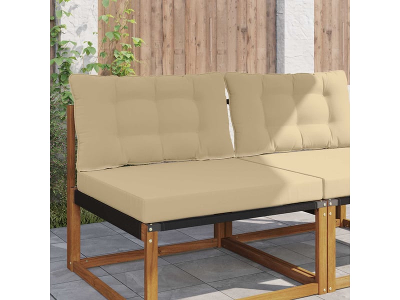 Coussin de canapé d'extérieur, coussin de chaise polyester beige 80 x 68,5 cm cf54025 - Conforama B