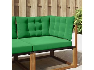 Coussin de canapé d'extérieur, coussin de chaise polyester vert 68,5 x 68,5 cm cf54190