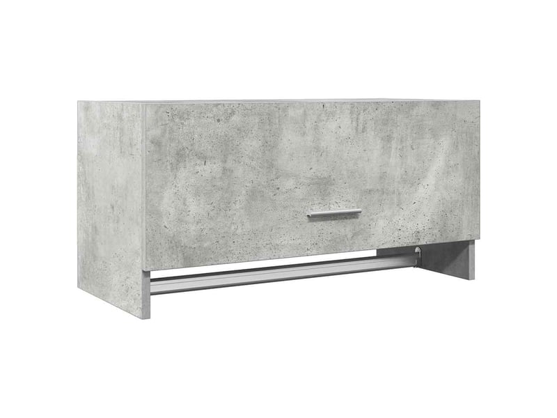  Garde-robe chambre, armoire de rangement gris béton 70x32,5x35 cm bois d'ingénierie  - Conforama A