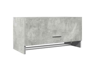 Garde-robe chambre, armoire de rangement gris béton 70x32,5x35 cm bois d'ingénierie
