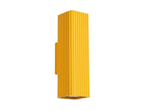 Applique rayo 20 jaune aluminium moderne 20x6x8cm