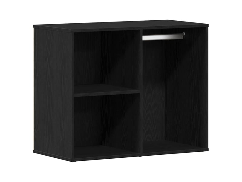  Armoire de cosmétiques avec étagère chêne noir 80x40x65 cm  - Conforama A