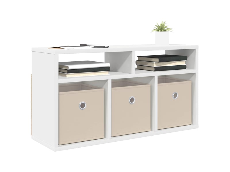  Meuble tv - basboard avec tiroir blanc 72 x 22,5 x 38 cm  - Conforama C